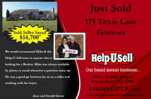 Help-U-Sell Real Estate Just Sold postcard