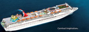 Our 40th anniversary cruise will be aboard the Carnival Inspiration in October.